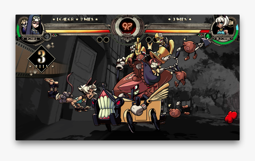 Skullgirls Hr Screen - Peacock Car Super Skullgirls, HD Png Download, Free Download