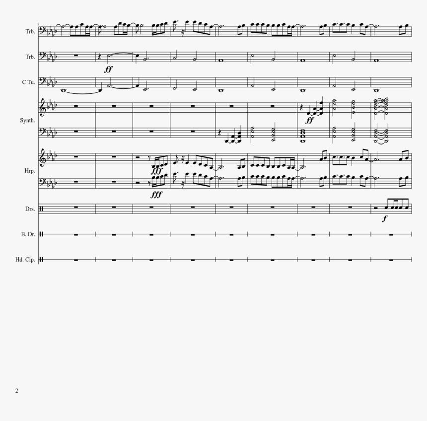 The New Avgn Sheet Music Composed By Dominic Trentadue - Sheet Music, HD Png Download, Free Download