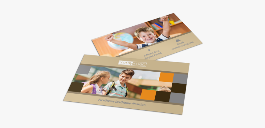 Back To School Business Card Template Preview - Paper, HD Png Download, Free Download