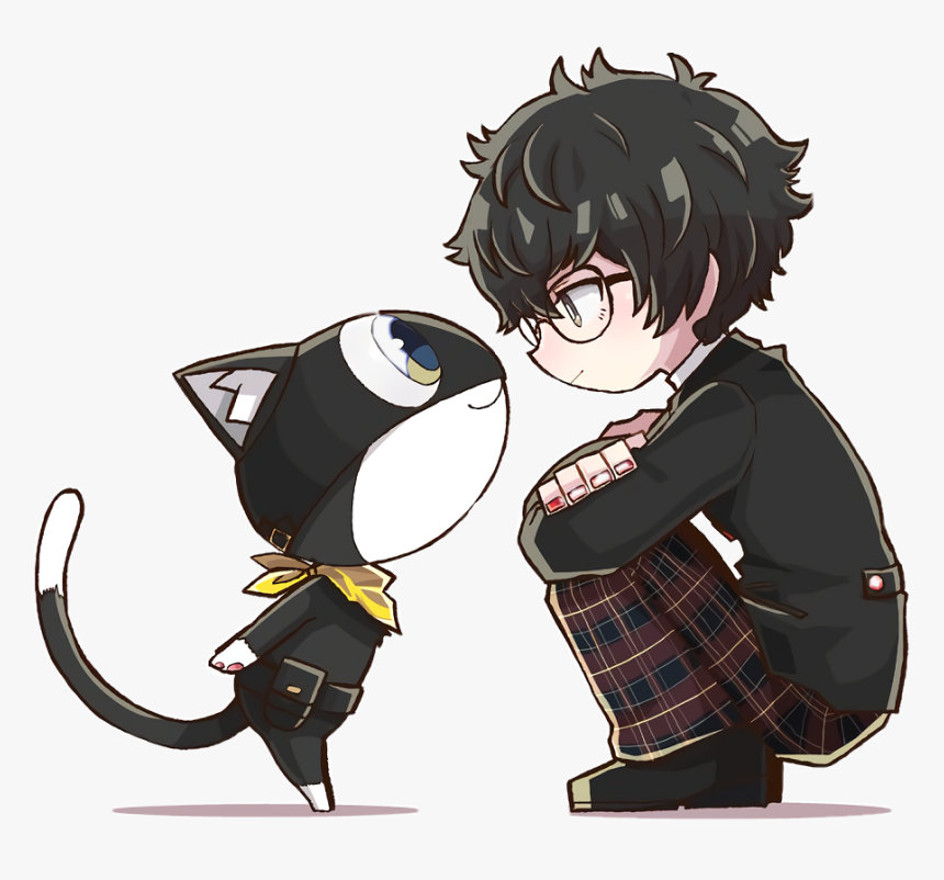 #persona5 #morgana #joker #freetoedit - Joker Persona 5 Morgana, HD Png Download, Free Download