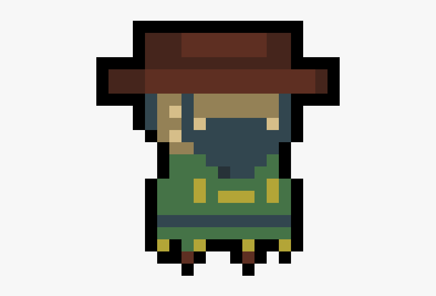 Enter The Gungeon Gunslinger Sprite, HD Png Download, Free Download