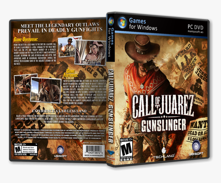 Call Of Juarez - Call Of Juarez Gunslinger Capa, HD Png Download, Free Download