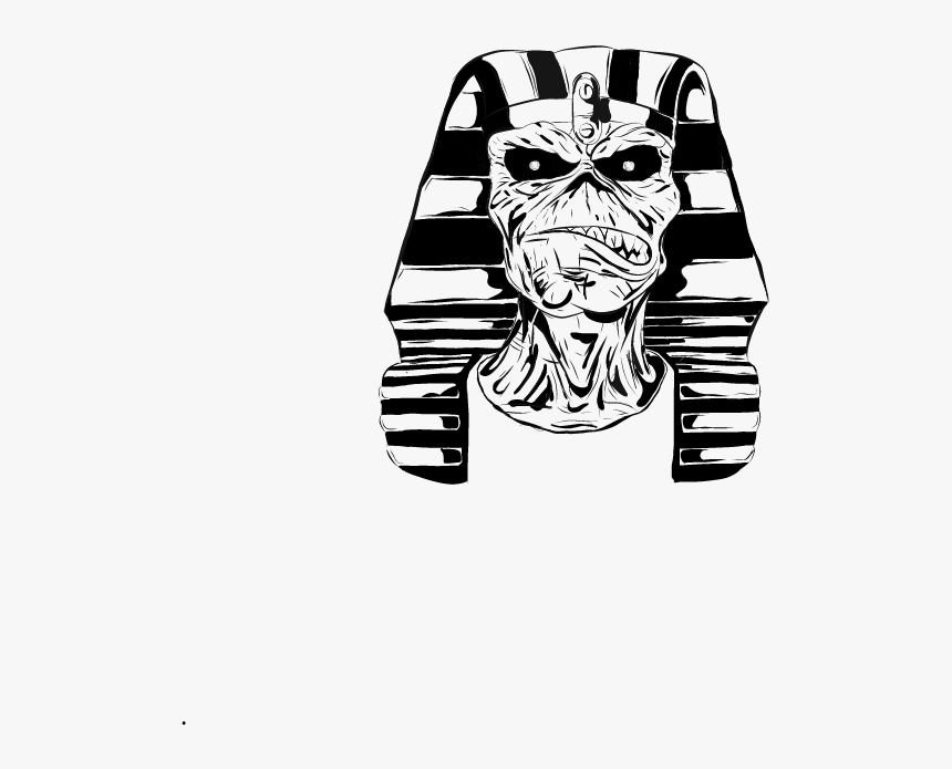 Eddie Iron Maiden Powerslave - Iron Maiden Eddie's Head On White Background, HD Png Download, Free Download