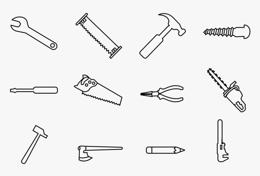 Transparent Carpentry Clipart - Drawing, HD Png Download, Free Download