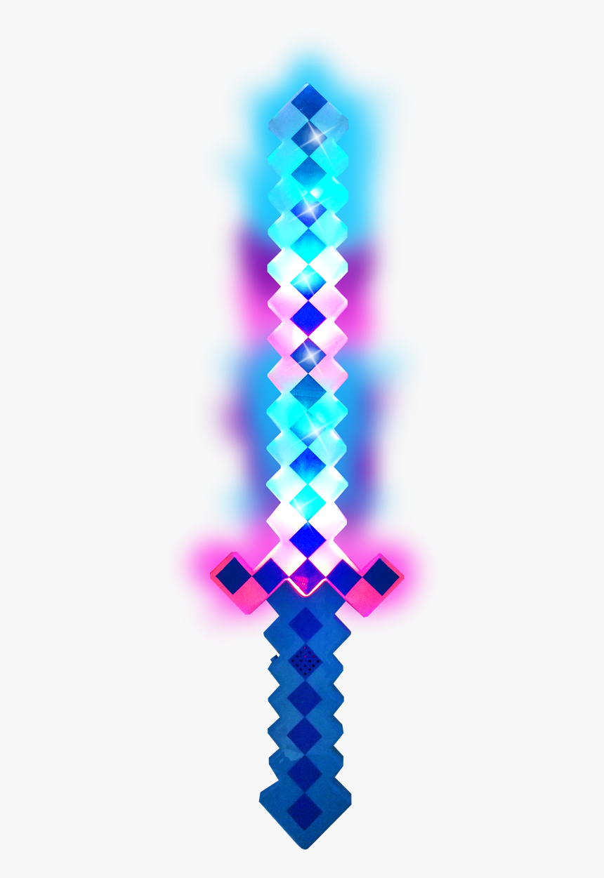 3d Block Sword - Minecraft Weapon 3d Transparent, HD Png Download, Free Download