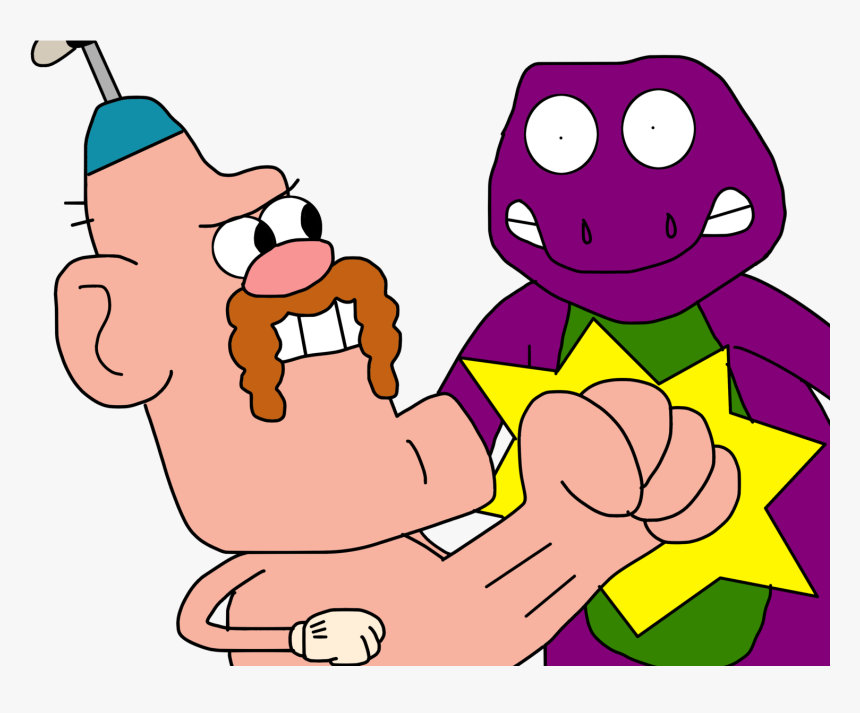Uncle Grandpa Punches Barney By Ozzyguy - Uncle Grandpa Deviantart, HD Png Download, Free Download