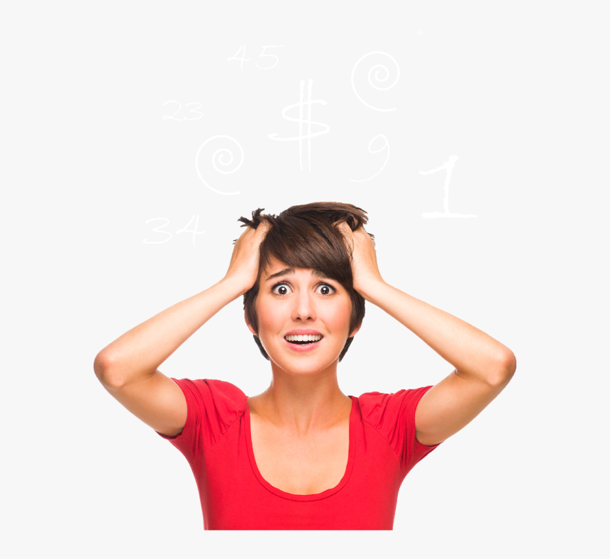 Concerned Woman Png - Stress With Social Media, Transparent Png, Free Download