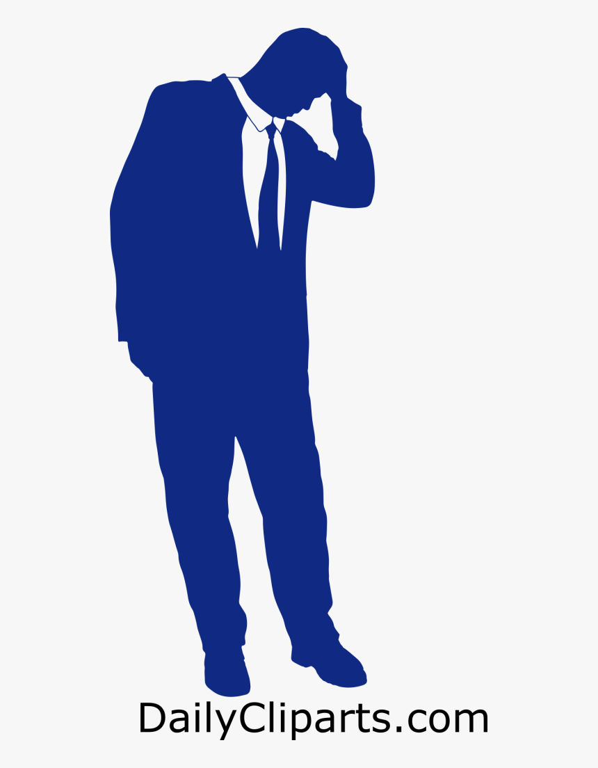 Frustrated Employee Image Clipart - Silhouette, HD Png Download, Free Download
