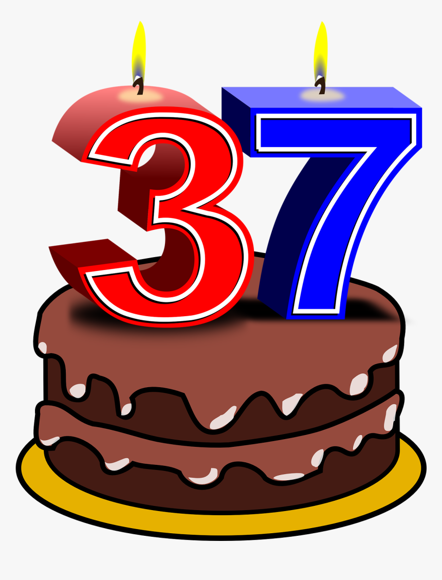 37years - Birthday Cake Clip Art, HD Png Download, Free Download