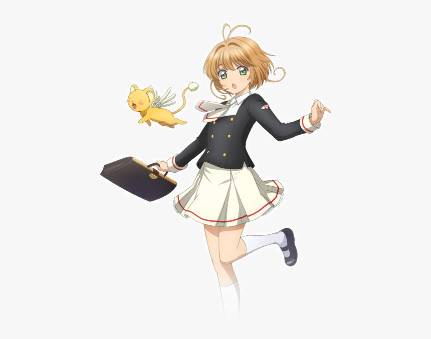 Cardcaptor Sakura Clear Card Sakura En Traje Escolar - Sakura Kinomoto Clear Card, HD Png Download, Free Download