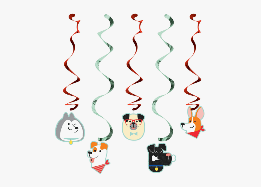 Pawesome Dog Party Dizzy Danglers 30" - Dog Decorations, HD Png Download, Free Download