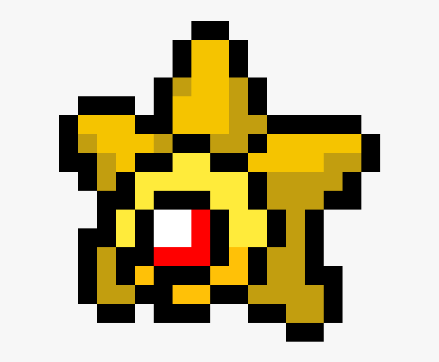 Hama Beads Series Pokemon , Png Download - Pixel Art Pokemon Staryu, Transparent Png, Free Download