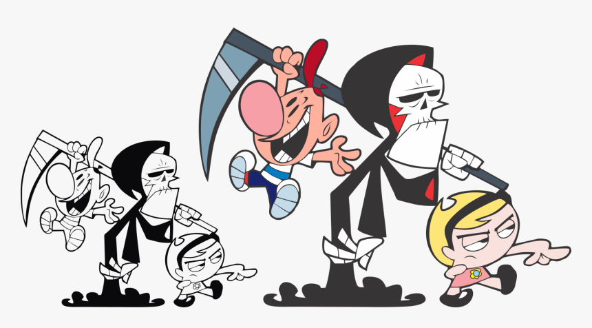 Billy E Mandy Vetor - Cartoon Network Grim Reaper Show, HD Png Download, Free Download