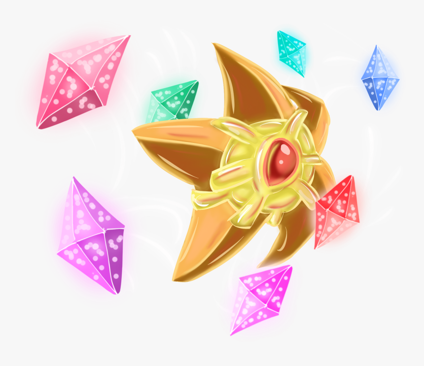 Staryu Used Power Gem By Thewarriorartist - Artificial Flower, HD Png Download, Free Download