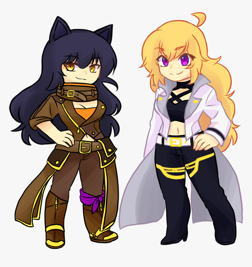 Rwby Blake And Yang Fanart, HD Png Download, Free Download