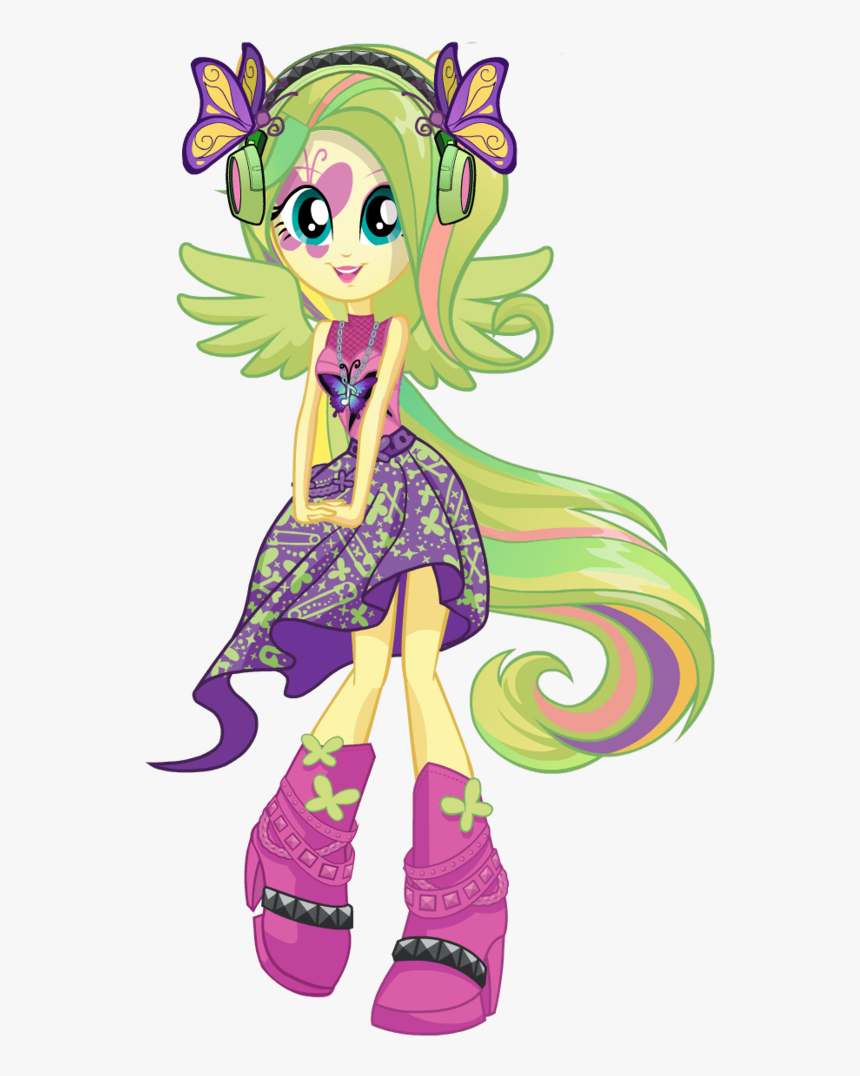 Mlp Eg2 Rainbow Rocks New Look Fluttershy By Ytpinkiepie2 - Mlp Eg Fluttershy Rainbow Rocks, HD Png Download, Free Download