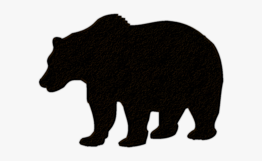 Hd Bear Cub Clipart Mammal Fi - Bear Silhouette No Background, HD Png Download, Free Download