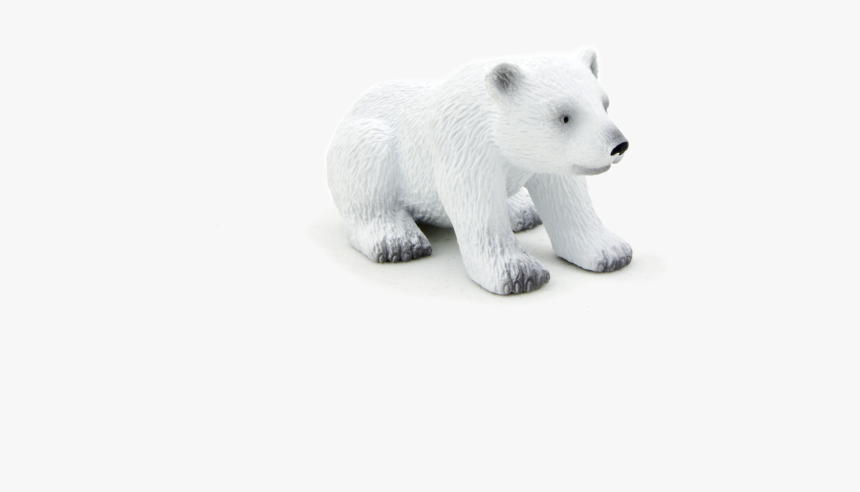 Mojo Fun Sitting Polar Bear Cub Figure , Png Download - Polar Bear, Transparent Png, Free Download