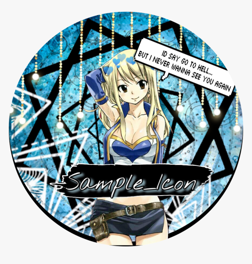 Lucy Heartfilia Fairytail Icon Blue Drunkicon Freetoedi - Cute Lucy Heartfilia Icons, HD Png Download, Free Download