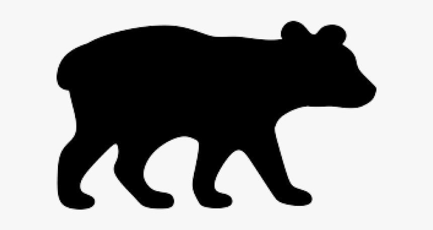 Bear Cub Clipart - Baby Bear Clipart Black And White, HD Png Download, Free Download