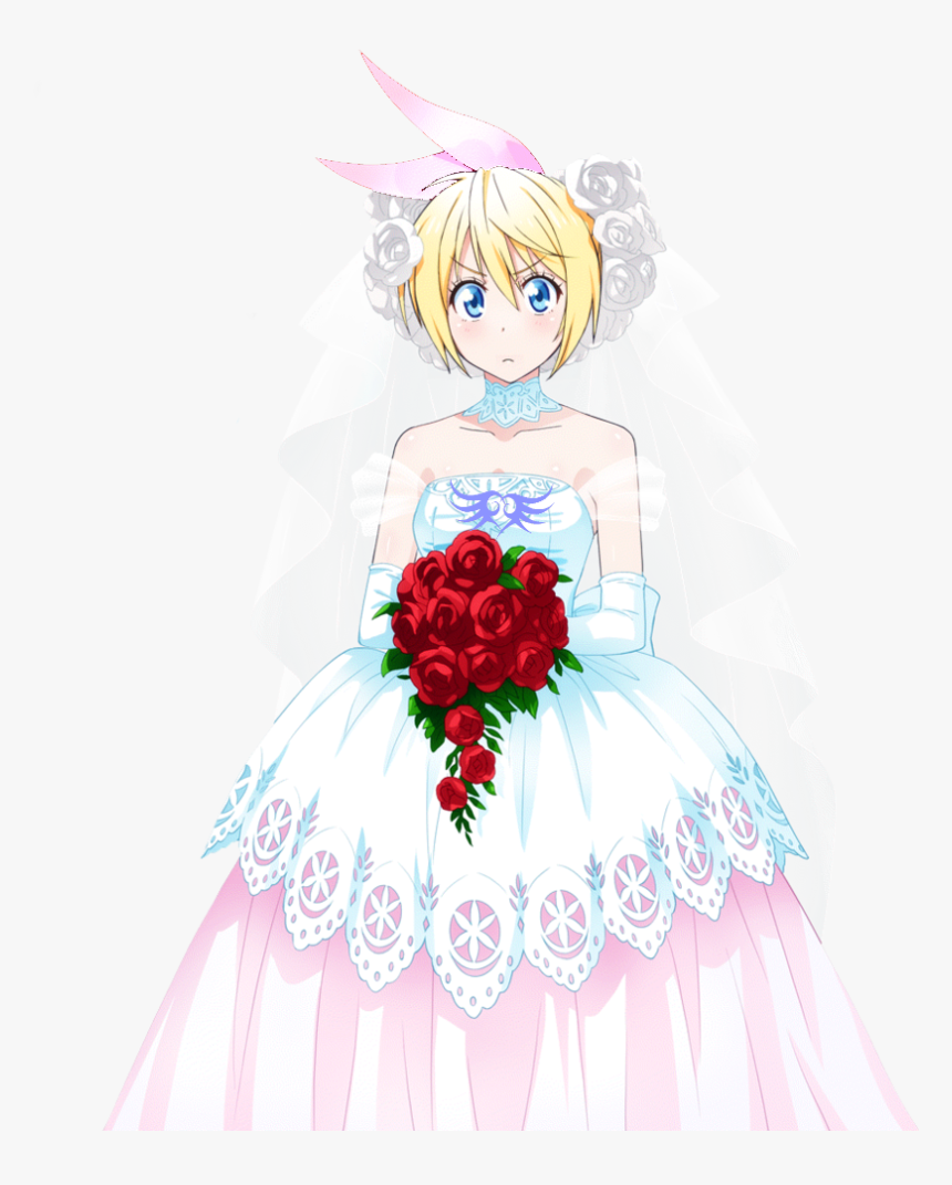 Nisekoi Chitoge Wedding Dress Render 2 By Sharknex-d86wkjr - Chitoge Kirisaki Wedding Dress, HD Png Download, Free Download