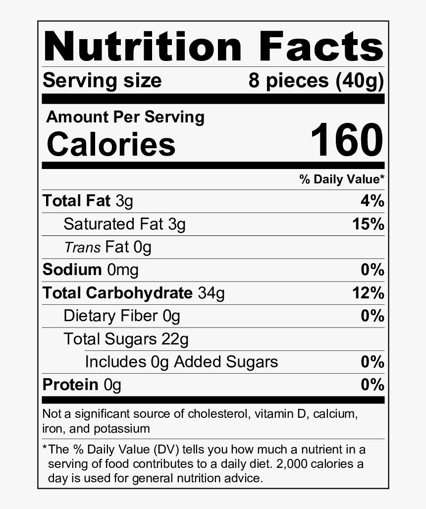Nutrition Facts For Skittles Skittles Nutrition Facts HD Png 