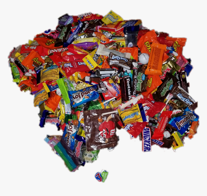 Candy Pile Png - Pile Of Halloween Candy, Transparent Png, Free Download