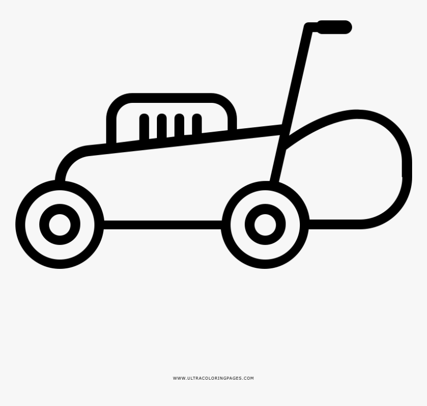 Lawn Mower Coloring Page Ultra Coloring Pages Png Lawn - Cortacesped Para Colorear, Transparent Png, Free Download