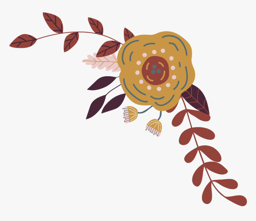 #corner #separador #flores #leaves - Illustration, HD Png Download, Free Download