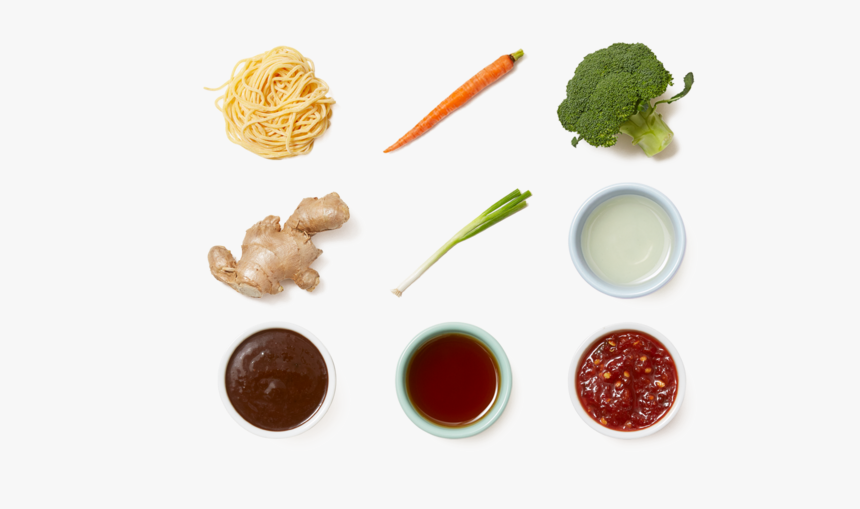 Vegetable Lo Mein With Spicy Sesame-ginger Sauce - Broccoli, HD Png Download, Free Download