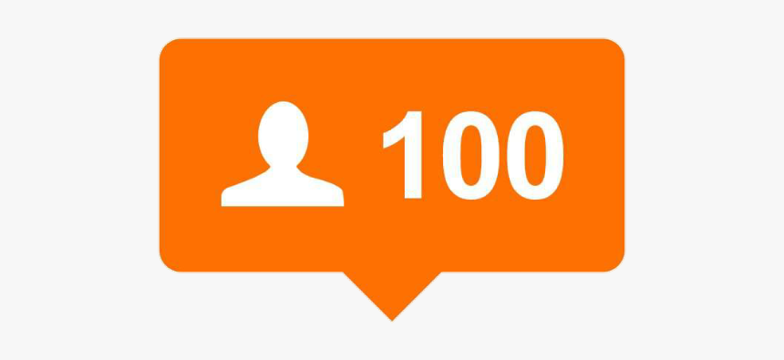 #sticker #people #likes #orange #png #overlay #100 - Sign, Transparent Png, Free Download