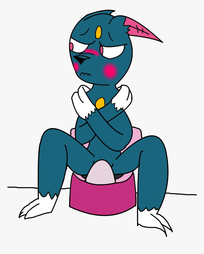 Sneasel Potty Downgraded - Cartoon, HD Png Download, Free Download
