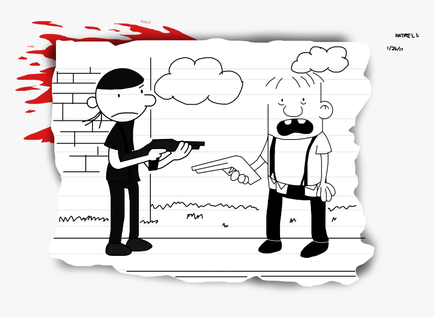 Svg Diary Drawing - Diary Of A Wimpy Kid Columbine, HD Png Download, Free Download