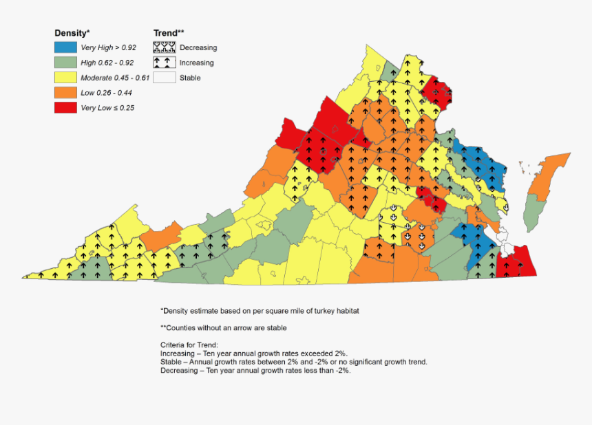 Turkey Hunting Seasons Are Adjusted Annually, Based - Map, HD Png Download, Free Download