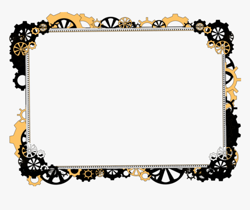 #cornice #cyberpunk @roxxoblog - Steampunk Border, HD Png Download, Free Download