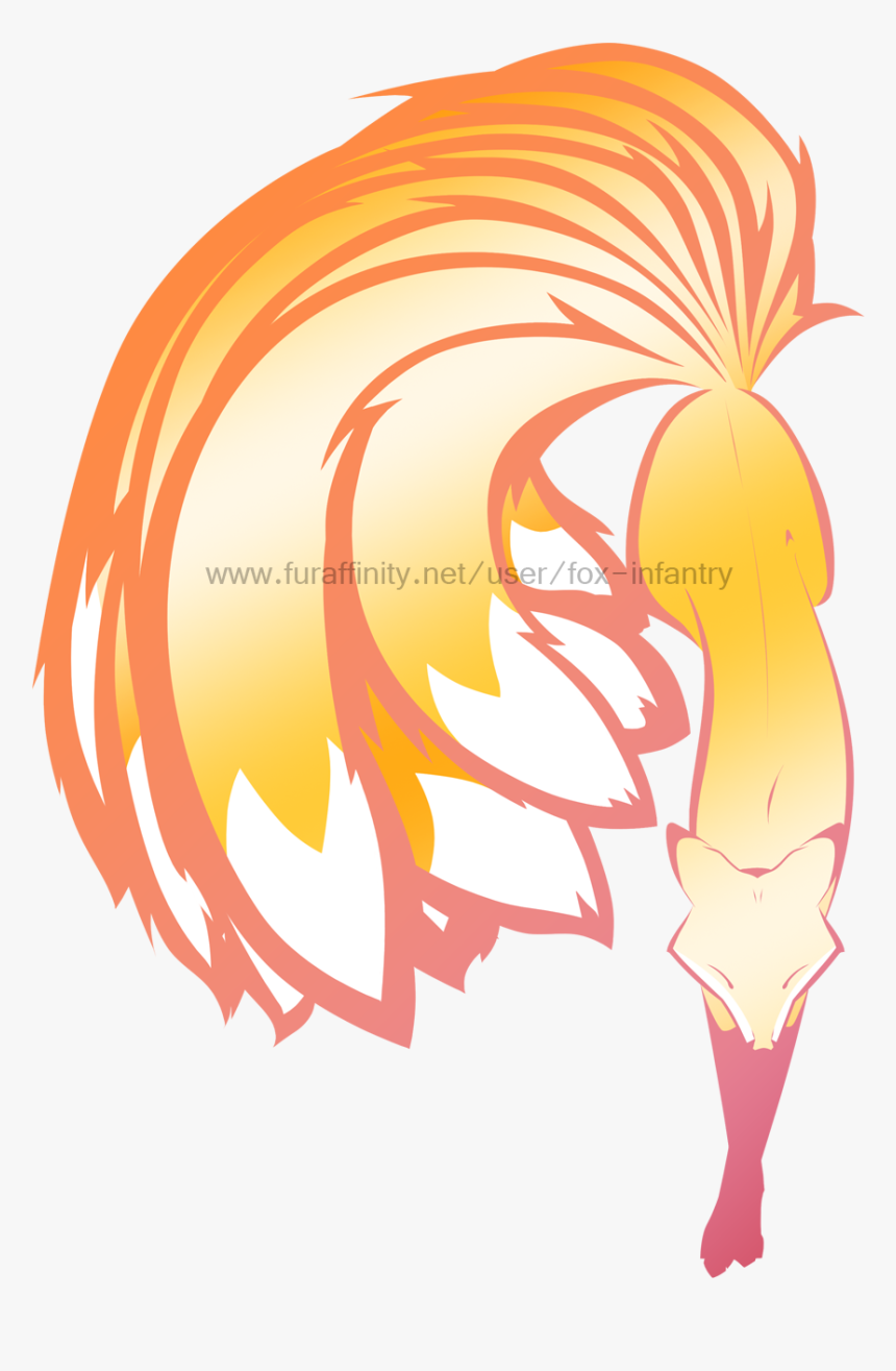 Golden Kitsune - Nine Tailed Fox Art, HD Png Download, Free Download