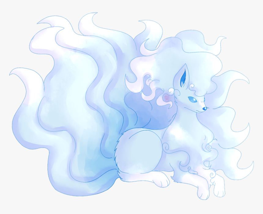 Alolan Ninetales Fan Art, HD Png Download, Free Download