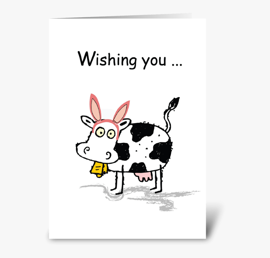 Easter Cow, Funny Humor Greeting Card - Betsy The Cow, HD Png Download, Free Download