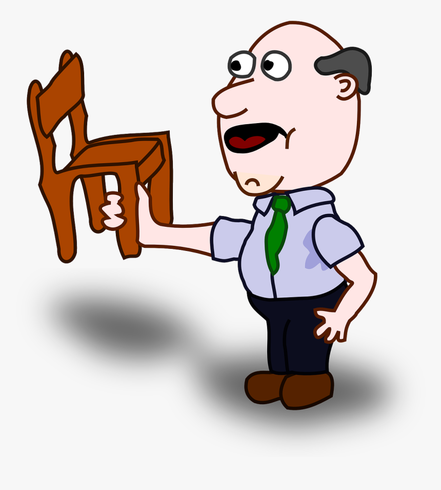 Man Lifting A Chair, HD Png Download, Free Download