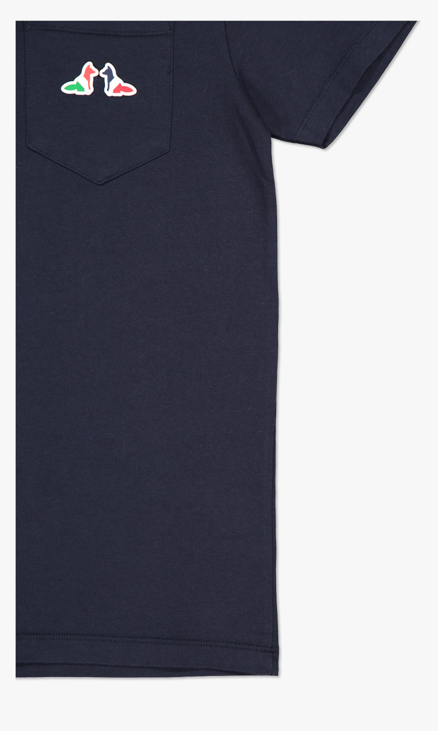 Resting Fox Patch T-shirt Navy - Polo Shirt, HD Png Download, Free Download
