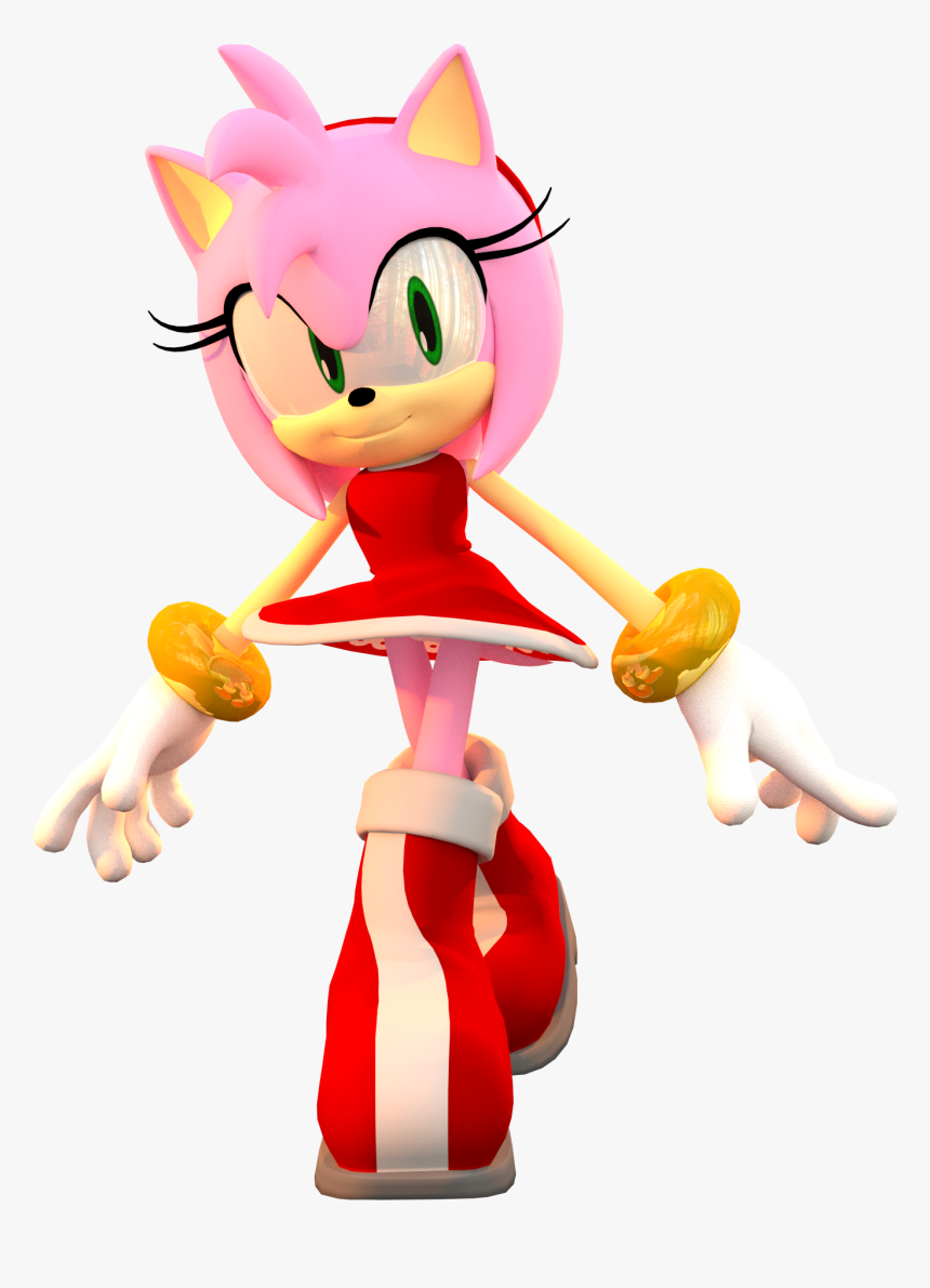 Kitsune Jay 67 18 Amy Rose By Super Fox Layer100 - Amy Rose Model Blender, HD Png Download, Free Download