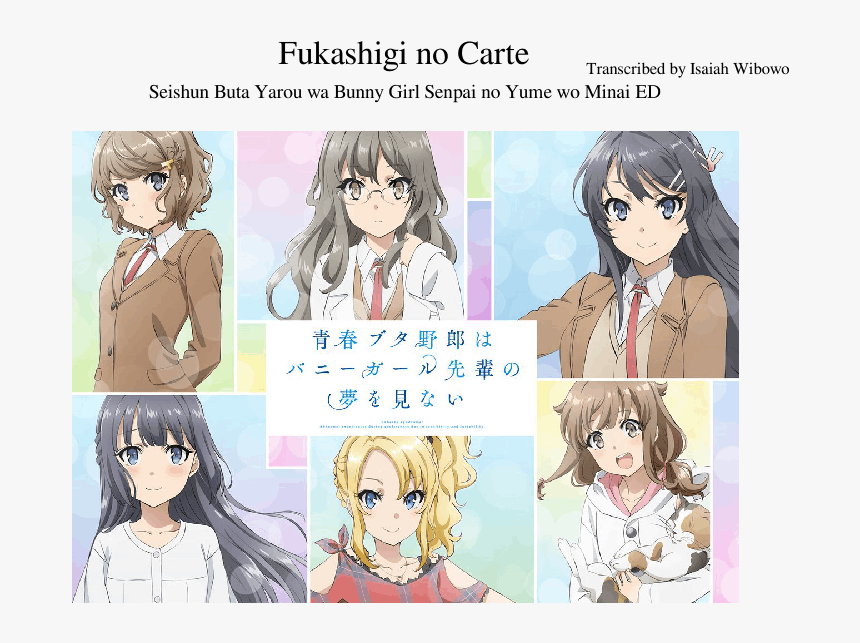 Seishun Buta Yarou Bunny Girl Senpai, HD Png Download, Free Download