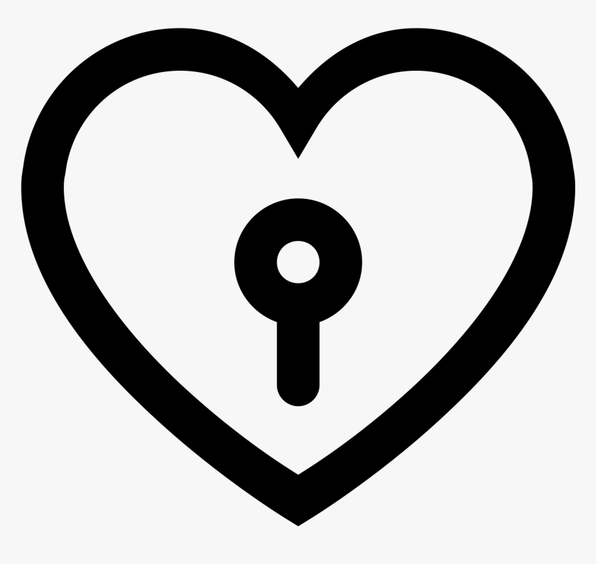 Key From Heart Icon - Iconos Blancos Png Love, Transparent Png, Free Download