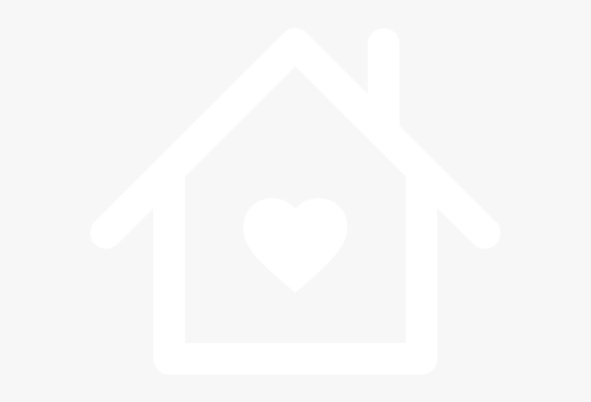 Silhouette Illustration Of A House With A Heart Inside - Silhouette Home With A Heart, HD Png Download, Free Download