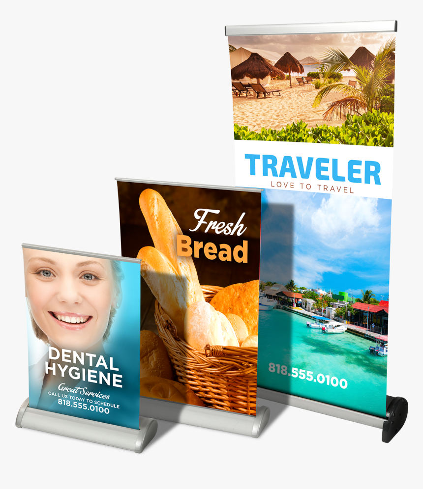 Table Top Banner Stand - 11 X 17 Table Top Banner, HD Png Download, Free Download