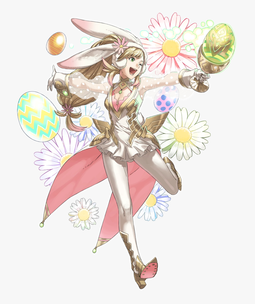 1girl Animal Ears Bangs Blonde Hair Breasts Bunny Tail - Fire Emblem Heroes Spring Sharena, HD Png Download, Free Download