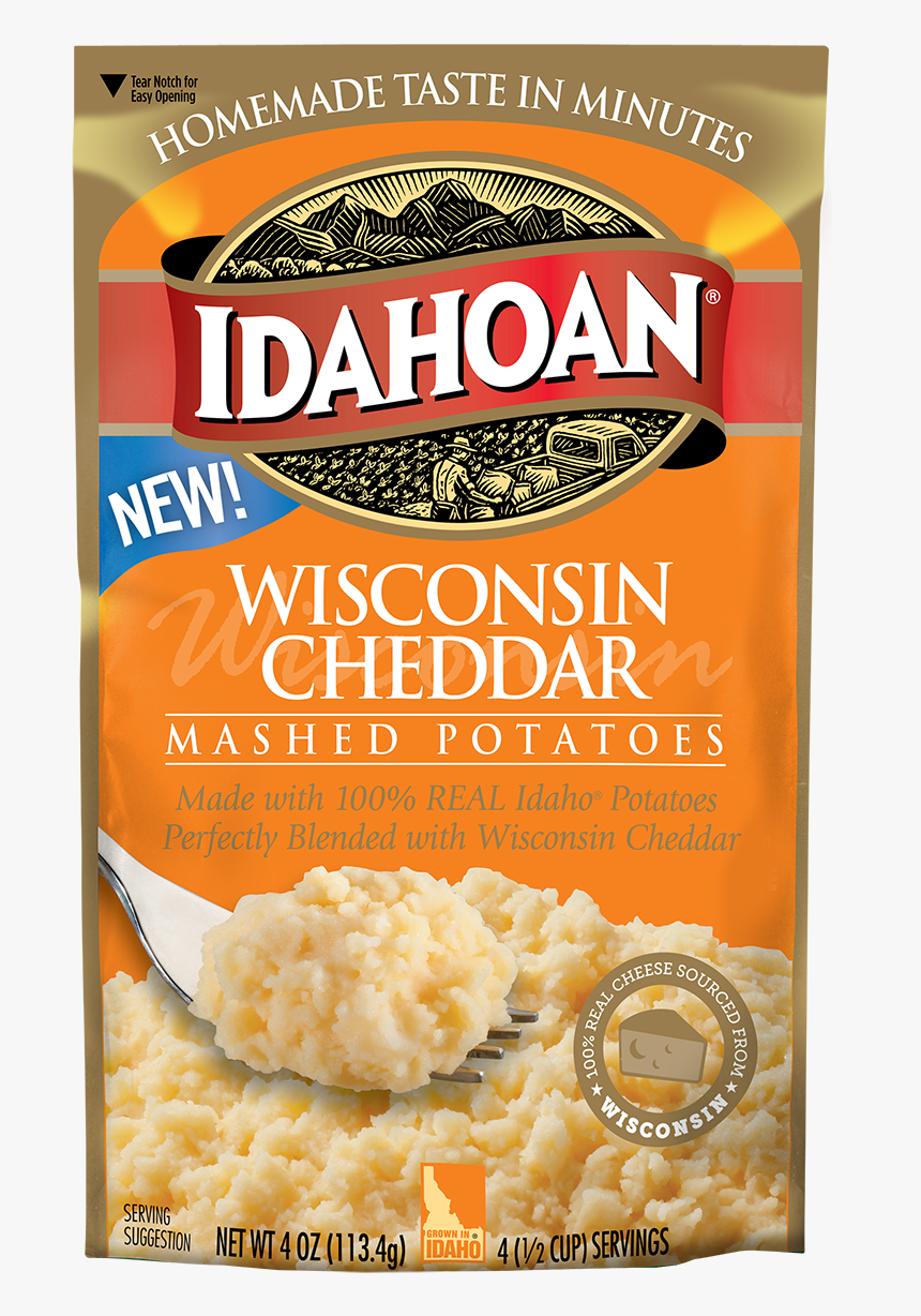 Idahoan Mashed Potatoes White Cheddar, HD Png Download, Free Download