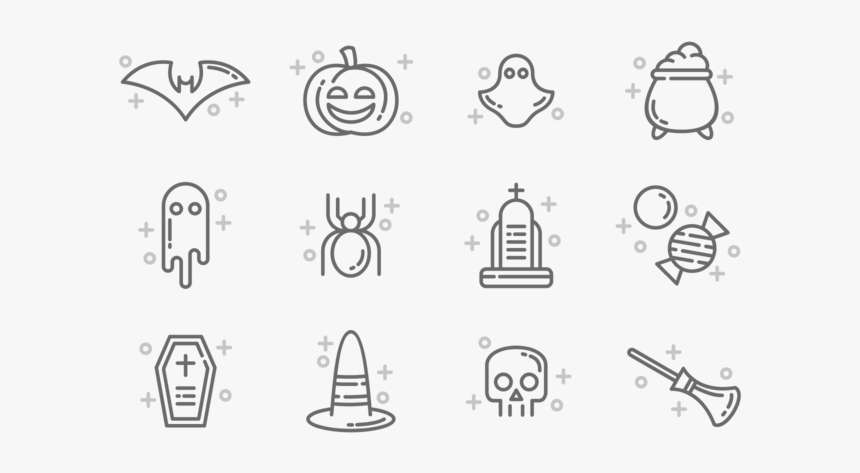 Halloween Icons Vector - Vector Graphics, HD Png Download, Free Download