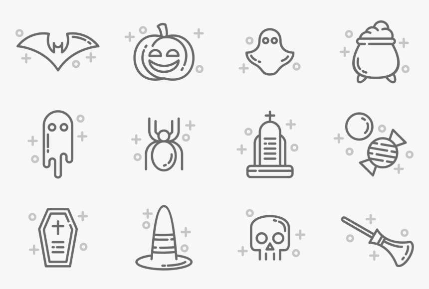 Halloween Icons Vector - Vector Graphics, HD Png Download, Free Download