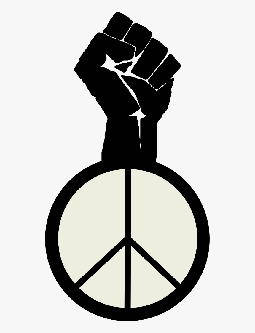 Art Svg File Occupy Wall Street Fight The Power Peace Transparent Black Power Fist Hd Png Download Kindpng